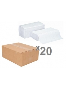 Popieriniai rankšluosčiai servetėlėmis PERFECT PLUS WHITE V (20pak.)