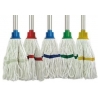LOOPED WHITE COTTON WET MOP with band (24pcs)