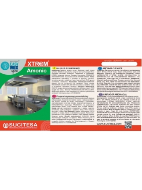 Label for XTREM AMONIC cleaner