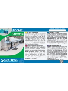 Label for ECOMIX AMMONIA cleaner