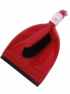 SET Dustpan with rubber and Brush