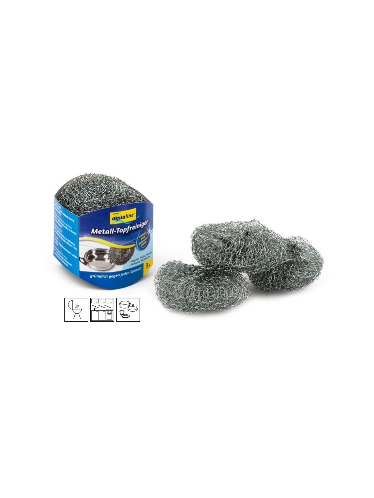 Metal scourer for dishes (3units)