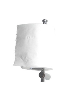 Holder for space toilet paper roll