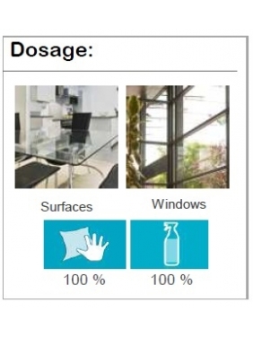 Window cleaner NATURSAFE PLUS GLASS (ECOLABEL x 64units