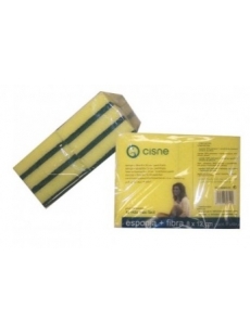 Strong green scouring pad CISNE DISH 12x8x2cm (180units)