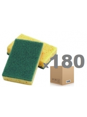 Strong green scouring pad CISNE DISH 12x8x2cm (180units)