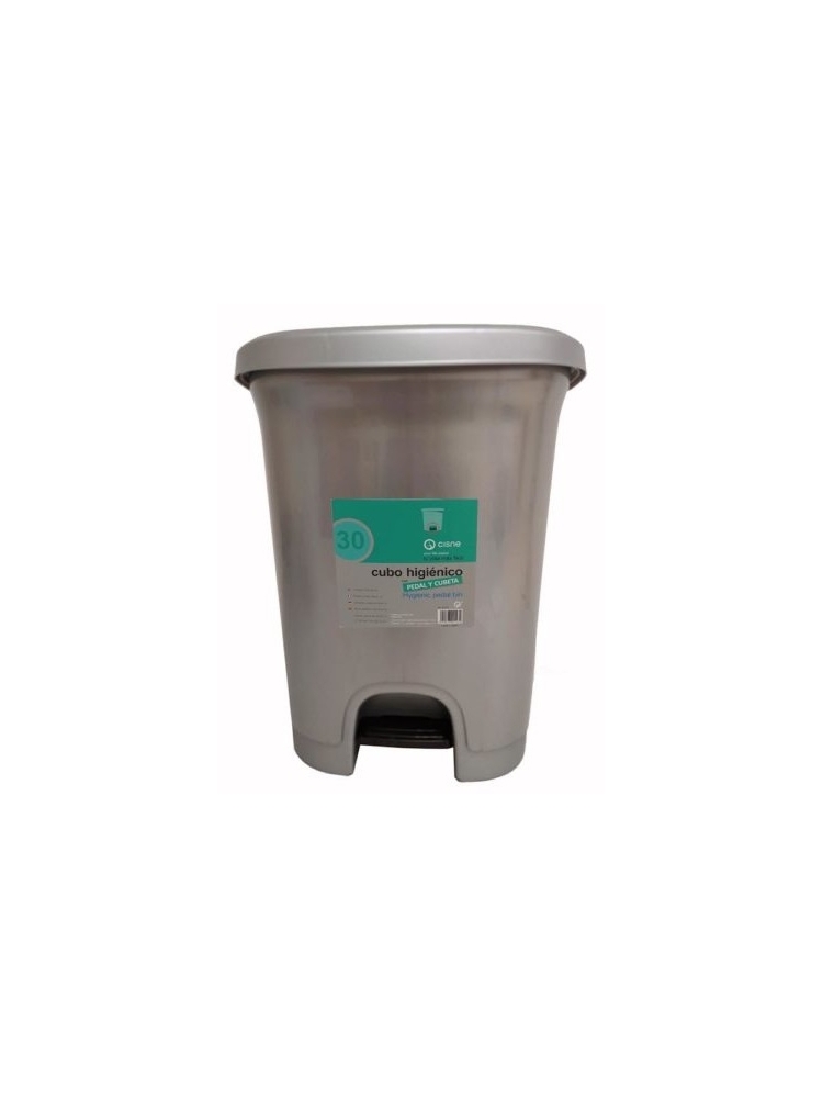 HYGIENIC PEDAL BIN CONTAINER 30 L (grey)