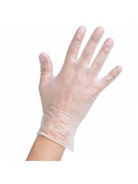 VINIL disposable gloves with powder (100units)