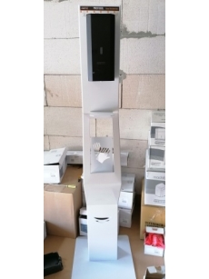 Hand sanitazing station holder WHITE with black dispenser