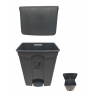 70 Lts Plastic Container with pedal (grey)