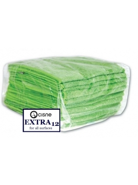 Mircrofiber cloth Cisne EXTRA green 12units