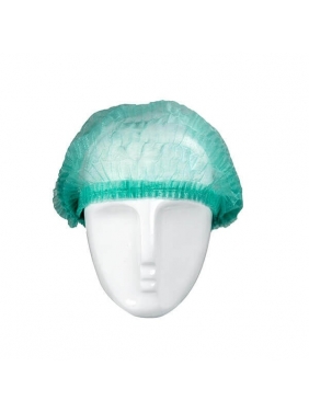 Disposable head caps, green (100vnt.)