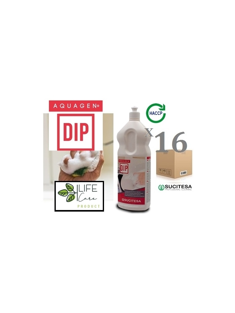 Sanitizer manual dishwashing detergent AQUAGEN DIP (high performance) 5Lx4units