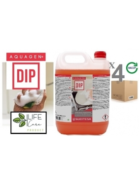 Sanitizer manual dishwashing detergent AQUAGEN DIP (high performance) 5Lx4units