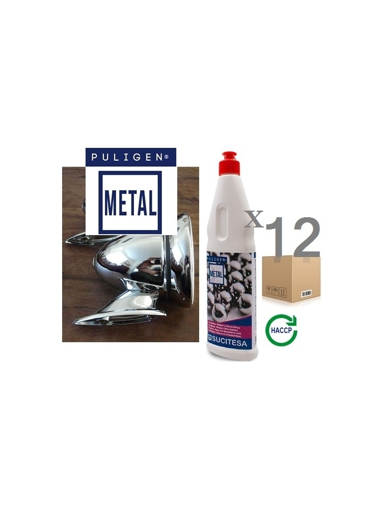 Metal and vitroceramic hobs cleaner PULIGEN METAL 500mlx12units