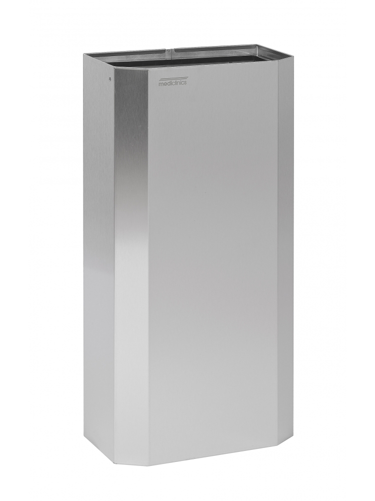 Open bin 40L without lid stainless steel, bright