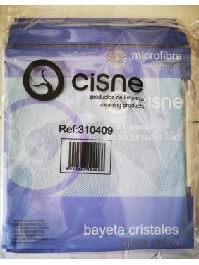 Microfiber cloth for polishing CISNE GLASS BLUE (12units)
