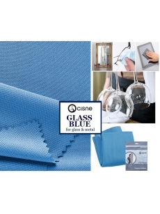 Microfiber cloth for glass polishing Cisne GLASS Blue, 38x40cm