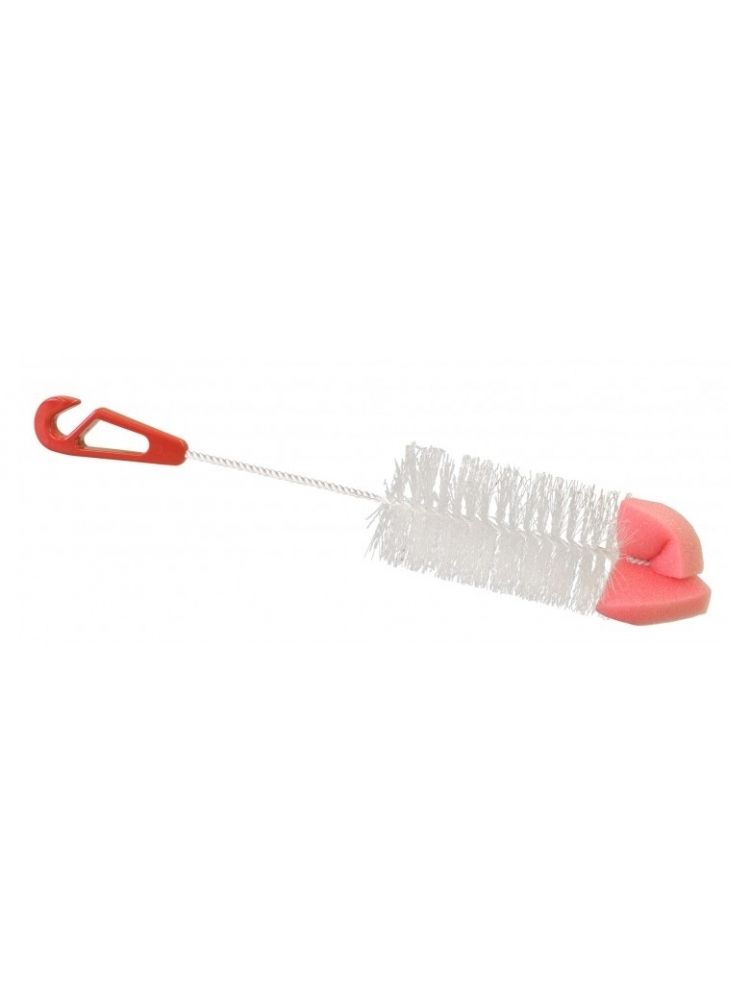Brush for washing containers with a sponge.