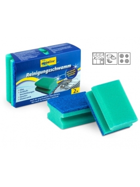 Scouring pad with nail protector GRIP BLUE, 2units