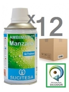 Apple fragrance air freshener AMBIMATIC MANZANA (12units)