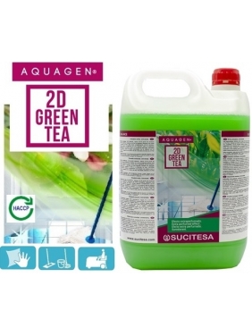 2in1 Extra parfumed effect neutral floor cleaner AQUAGEN 2D GREEN TEA 5L
