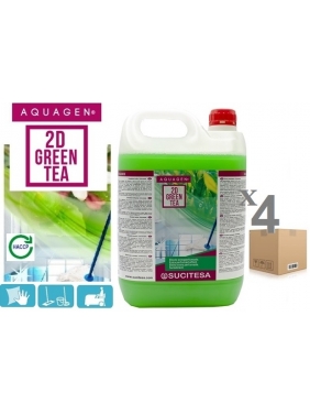 Neutral floor cleaner AQUAGEN 2D GREEN TEA (4vnt.)