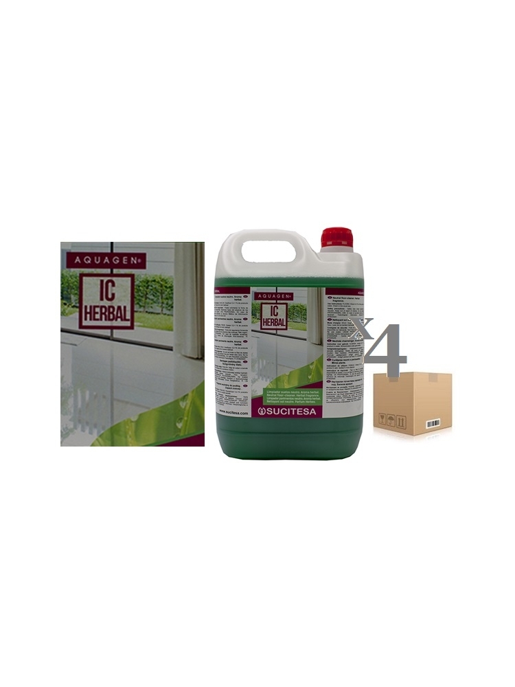 Floor cleaner with bio-alcohol AQUAGEN IC HERBAL (4units)
