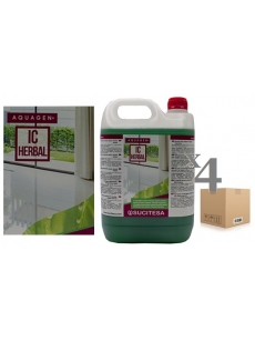 Floor cleaner with bio-alcohol AQUAGEN IC HERBAL 5Lx4units
