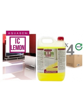 Floor cleaner with bio-alcohol AQUAGEN IC LEMON (4units)