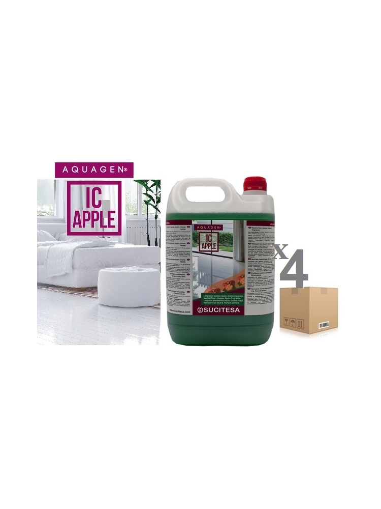 Floor cleaner with bio-alcohol AQUAGEN IC APPLE (4units)