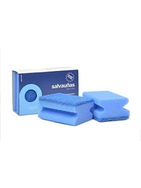 Scouring pad with nail...