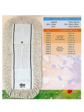 Cotton floor cleaning mop MAT with metal holder