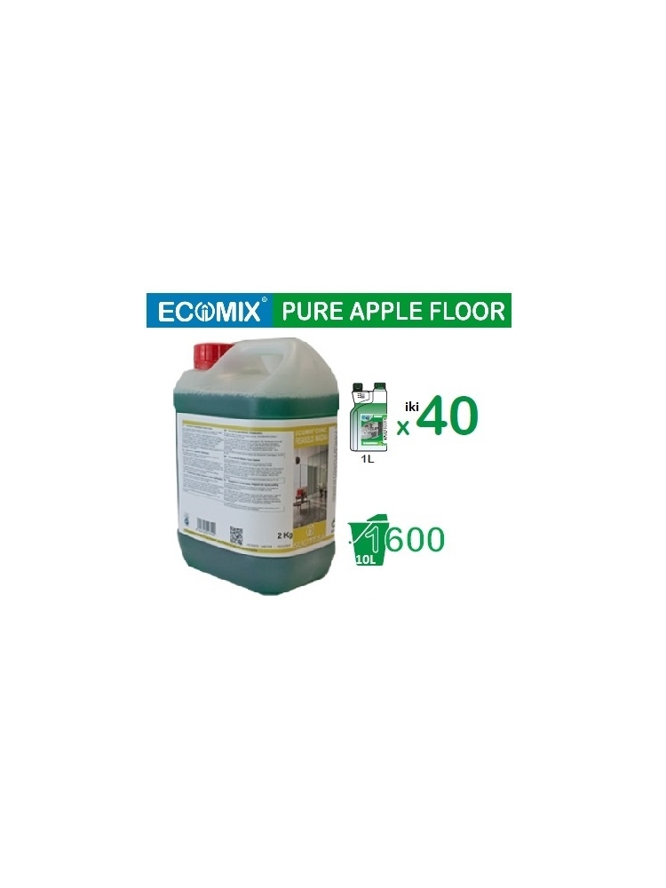 Green apple fragrance floor cleaner ECOMIX FLOOR APPLE 2L