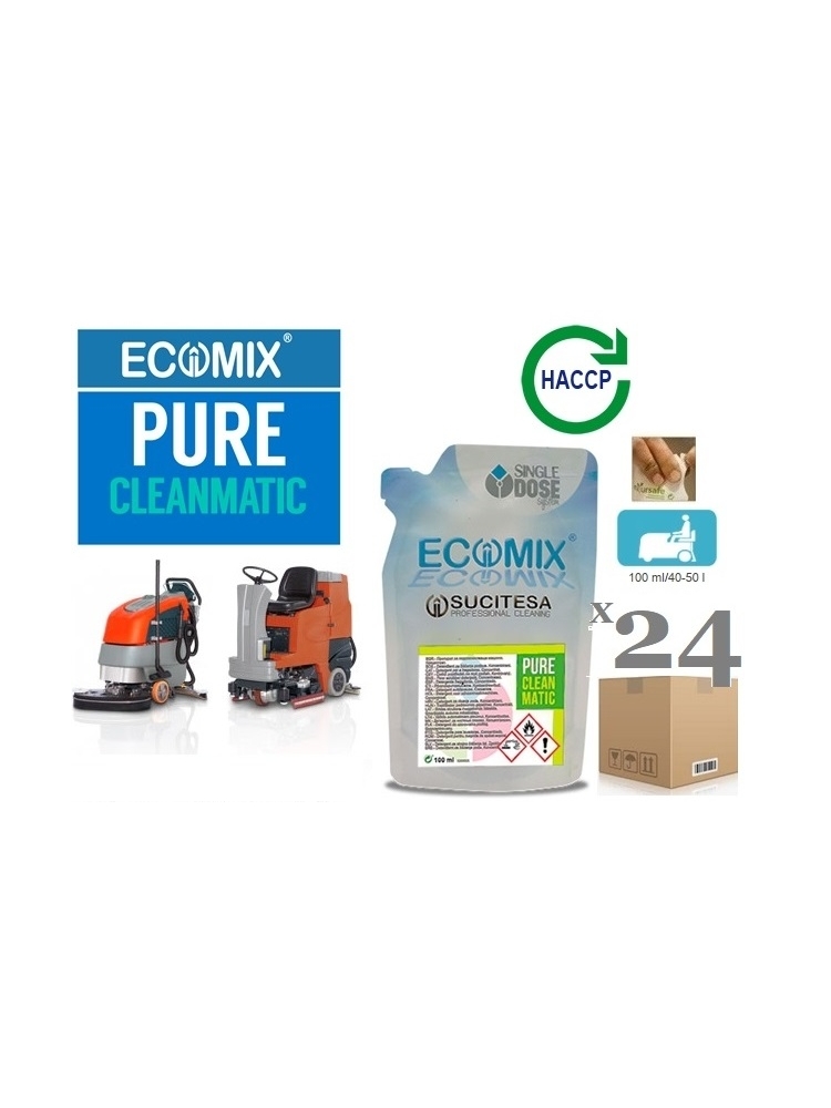 Floor scrubber detergent ECOMIX CLEANMATIC 24MINI