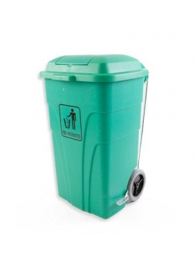 Plastic Container with pedal Mopatex 120Lts, green