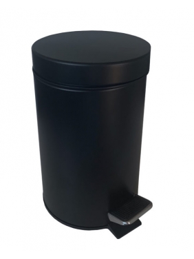 JVD sanitary bin 5L with pedal, black