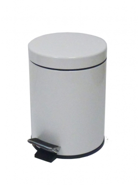 JVD sanitary bin 5L with pedal, white