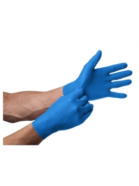 NITRIL disposable gloves MERCATOR GoGrip BLUE M, 50units
