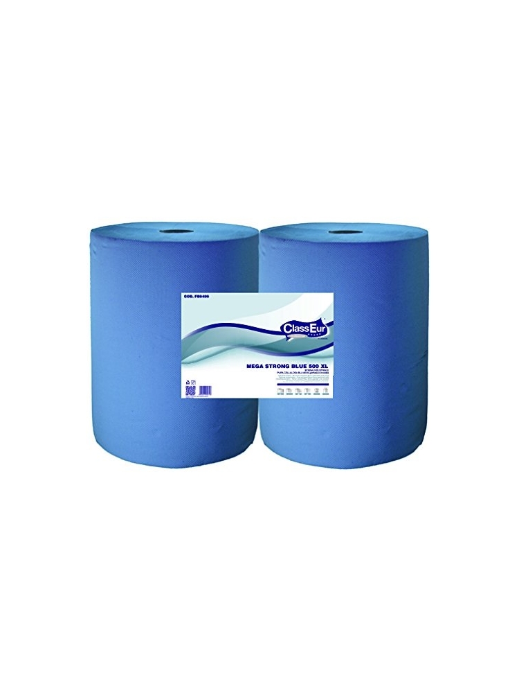 Industrial paper roll ClassEur MEGA BLUE 500 XL (2roll)