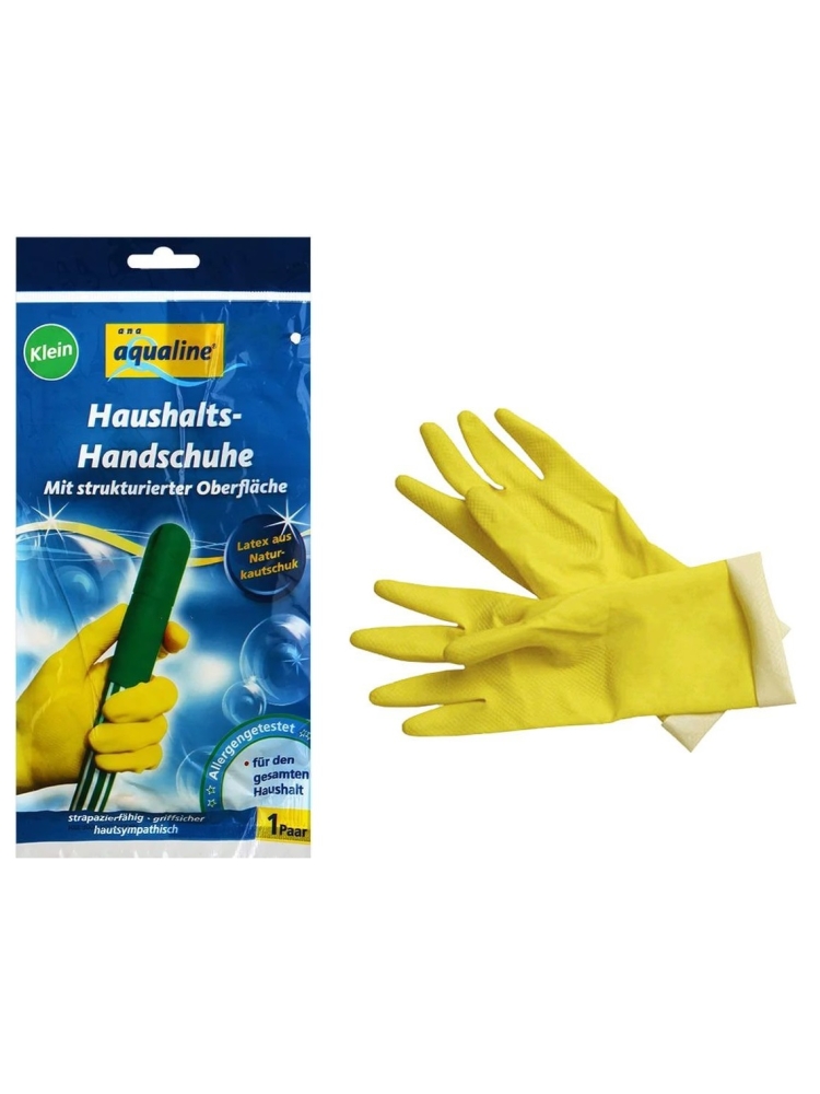Rubber HOUSEHOLD latex gloves, S (10pairs)