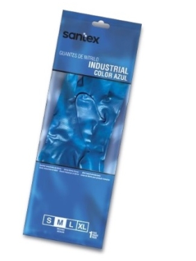 Antibacterial gloves Santex Industrial Nitrile, S (7 size)