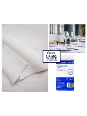 Microfiber polishing cloth Cisne GLASS White, 3vnt.