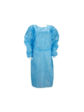 Medical disposable coat PP+PE, blue (unit)