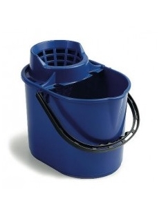 Bucket PLUTO 12L with wringler, blue