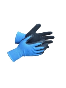 Knitted mittens gloves with soft foam latex (pair)