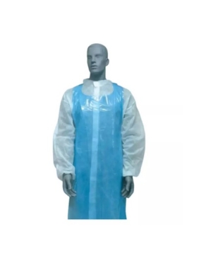 Disposable PE aprons SANTEX, blue (100units)