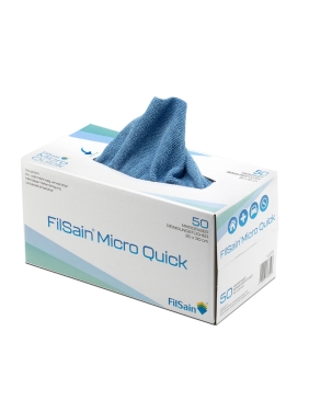 Disposable microfibre cloth FilSain® Micro Quick, 30x30cm (50units/box)