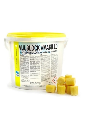 Fragrant tablet for urinals VIJUBLOCK AMARILLO 20grx150units