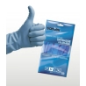 Household latex gloves Blue Satin Santex, pair